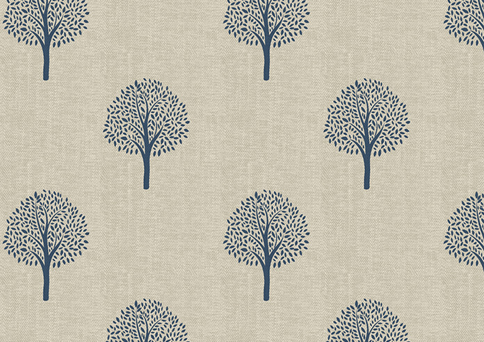 Emily Bond Yew Tree, Navy - Twist&Fit Roman Blind - Image 8